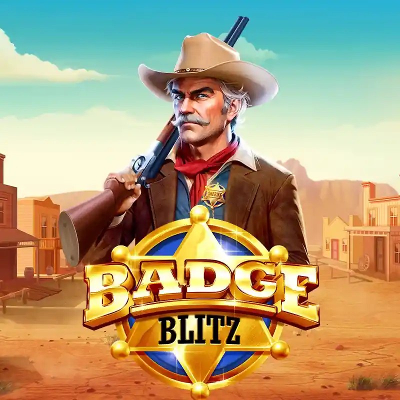 Badge Blitz logo by Pragmatic Play at Westace Casino