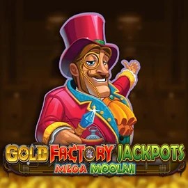 Gold Factory Jackpots Mega Moolah slot visual from Aurum Signature Studios available on westaces.eu