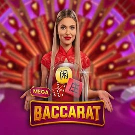 Mega Baccarat logo by Pragmatic Play Westace Casino