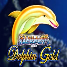 Dolphin Gold with Stellar Jackpots logo – Jackpots by Lightning Box Game at Westace Casino